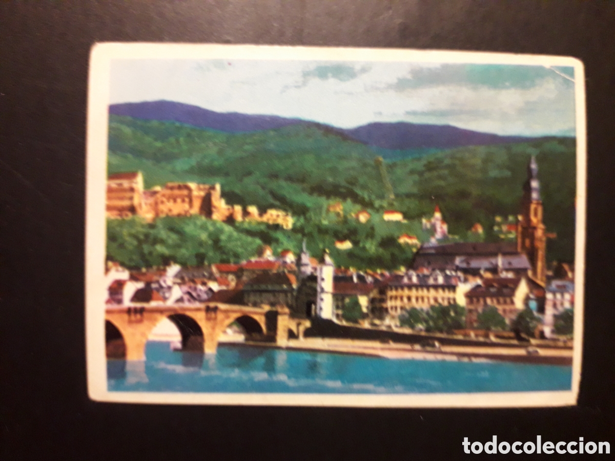 Coleccionismo cromos antiguos: PUENTE HEILDELBERG, LA VUELTA AL MUNDO CON BIMBO 1966 N&deg; 228 SIN PEGAR, PEDIDO M&Iacute;NIMO 3&euro;
