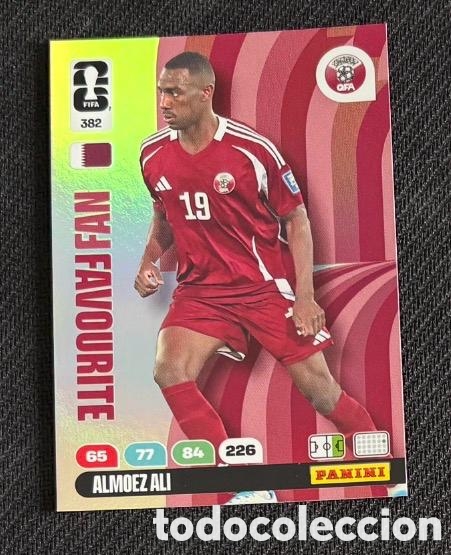 Coleccionismo cromos antiguos: 382 ALI QATAR FAN FAVOURITE FIFA WORLD CUP MUNDIAL 2026