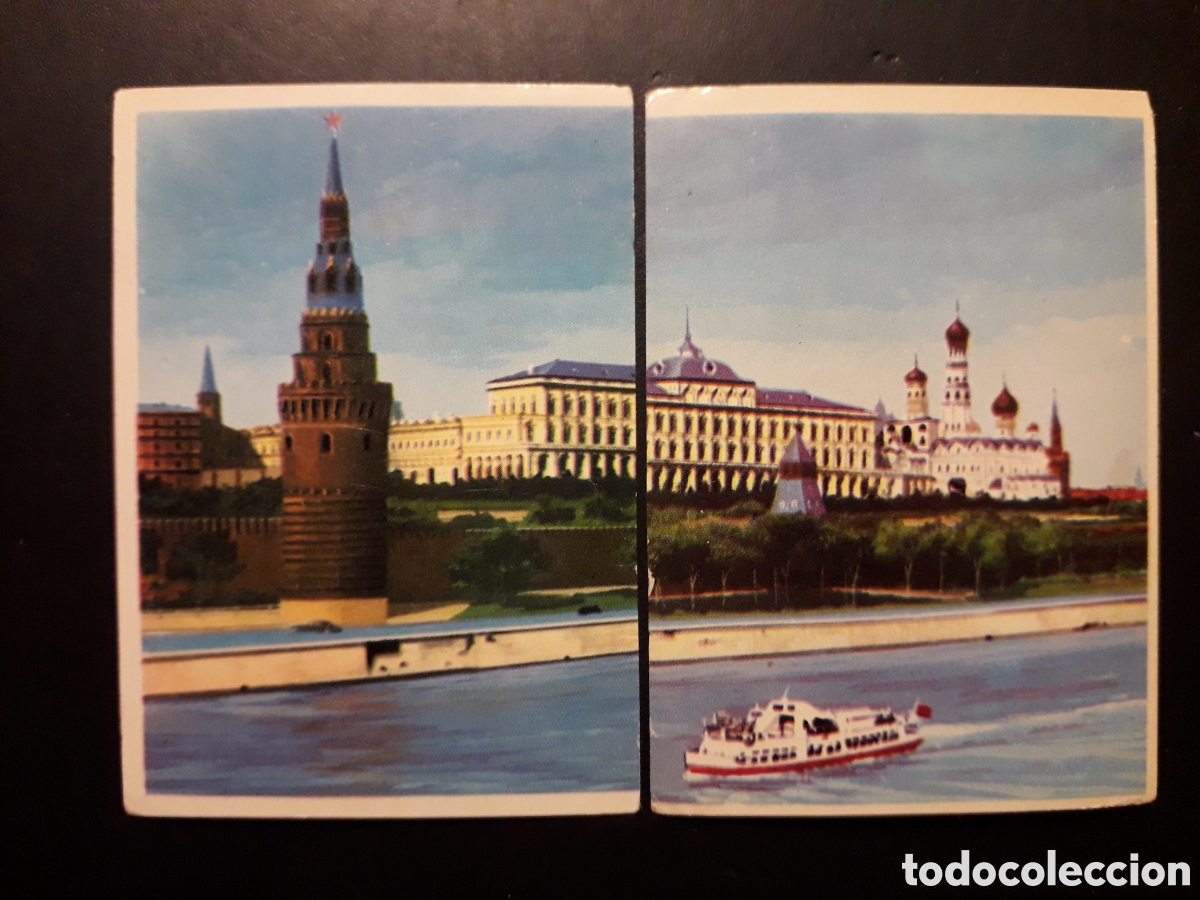 Coleccionismo cromos antiguos: EL KREMLIN, MOSC&Uacute;, RUSIA, LA VUELTA AL MUNDO CON BIMBO 1966 N&deg; 239 Y 240 SIN PEGAR, PEDIDO M&Iacute;NIMO 3&euro;