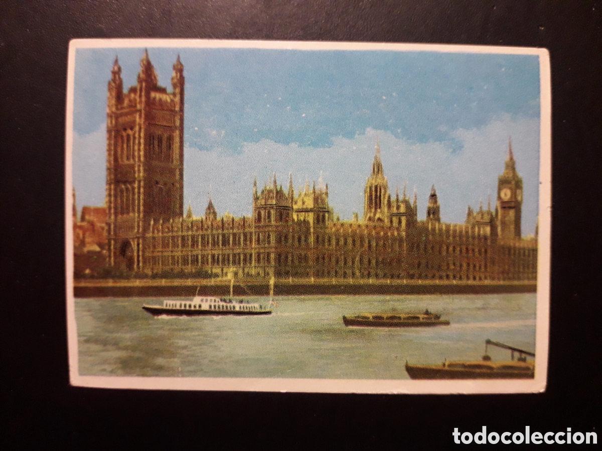 Coleccionismo cromos antiguos: PARLAMENTO Y TORRE DE LONDRES, LA VUELTA AL MUNDO CON BIMBO 1966 N&deg; 249 SIN PEGAR, PEDIDO M&Iacute;NIMO 3&euro;