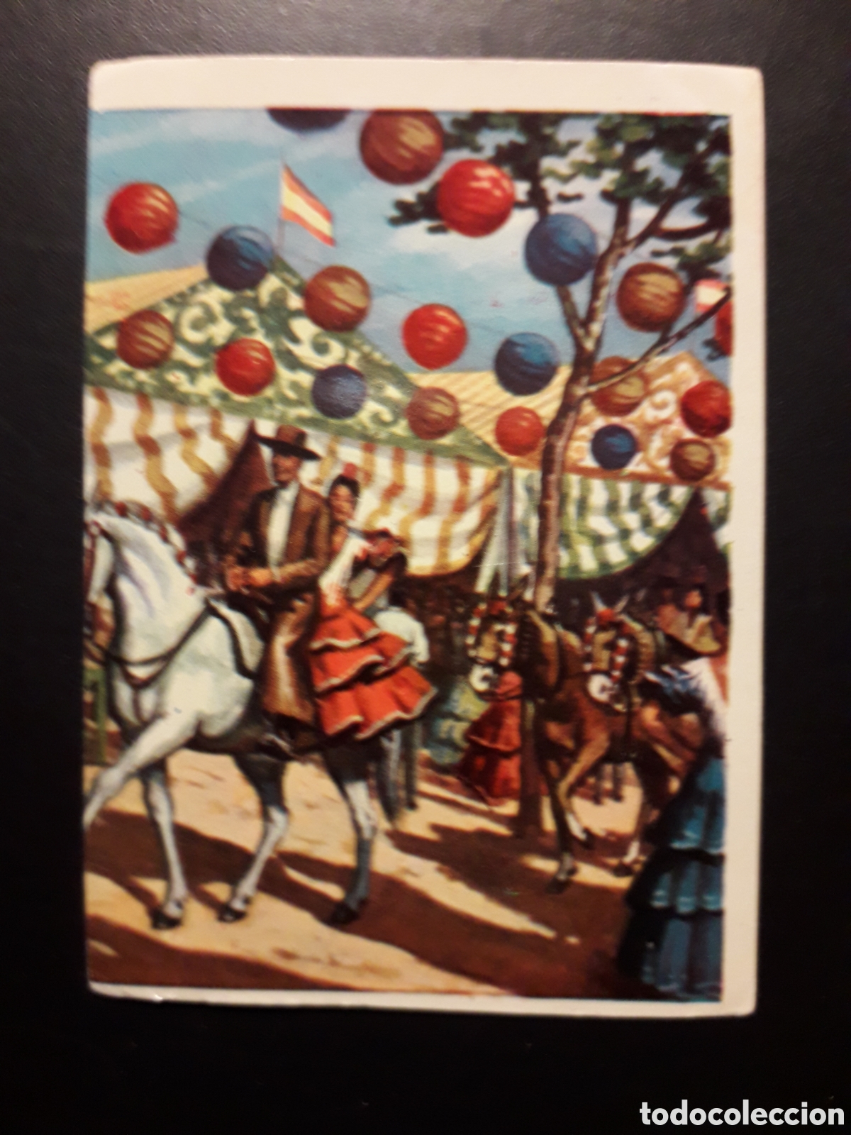Coleccionismo cromos antiguos: FERIA DE SEVILLA, LA VUELTA AL MUNDO CON BIMBO 1966 N&deg; 284 SIN PEGAR PEDIDO M&Iacute;NIMO 3&euro;