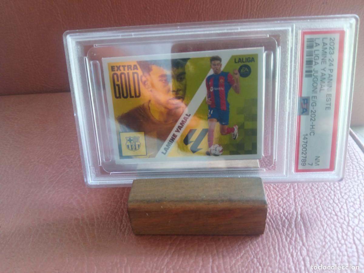 Coleccionismo cromos antiguos: 23-24 ED ESTE LAMINE YAMAL JUGON E/G- 2002H/C PSA7