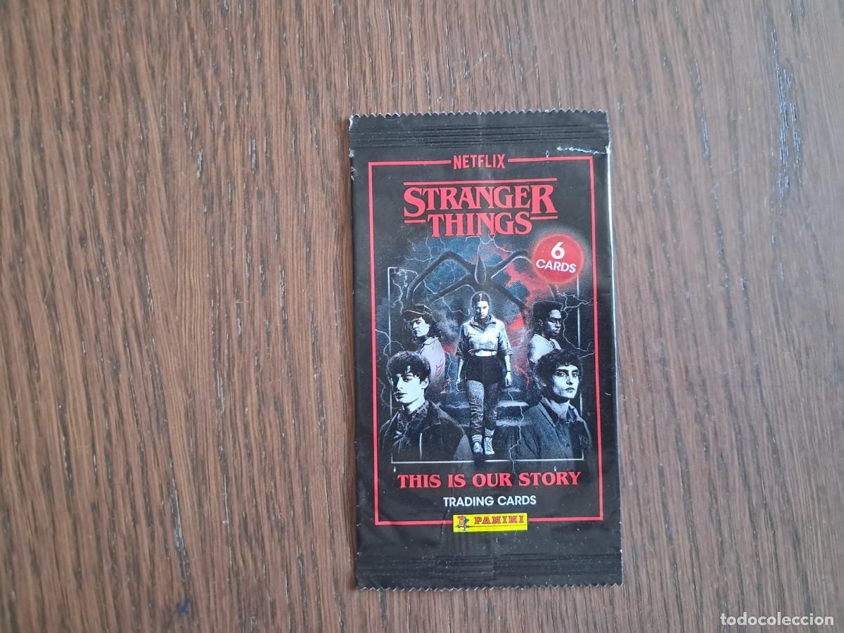 Coleccionismo cromos antiguos: sobre de cromos, cartas vac&iacute;o, stranger things, netflix. panini.