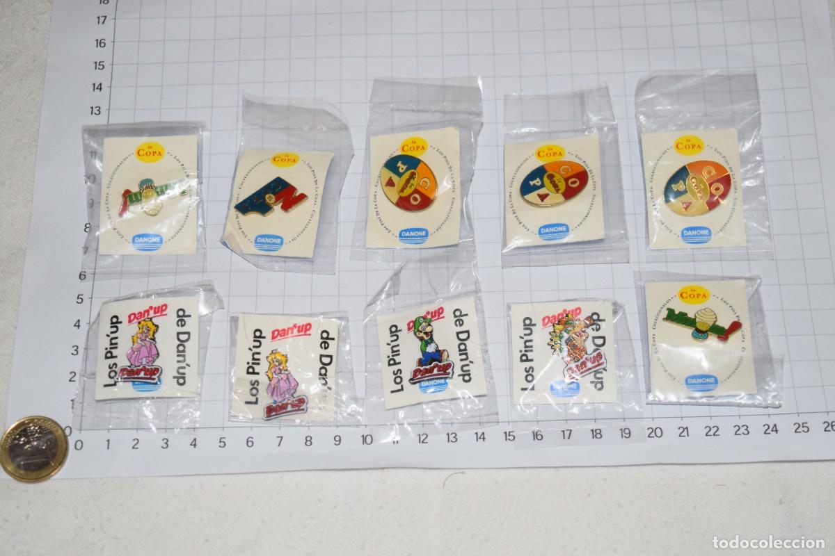 Collectable Antique Stickers: Oportunidad, 10 PINS colecciones DANONE - Nuevos, envoltorios sin abrir &iexcl;Mira fotos/detalles! Lote 2
