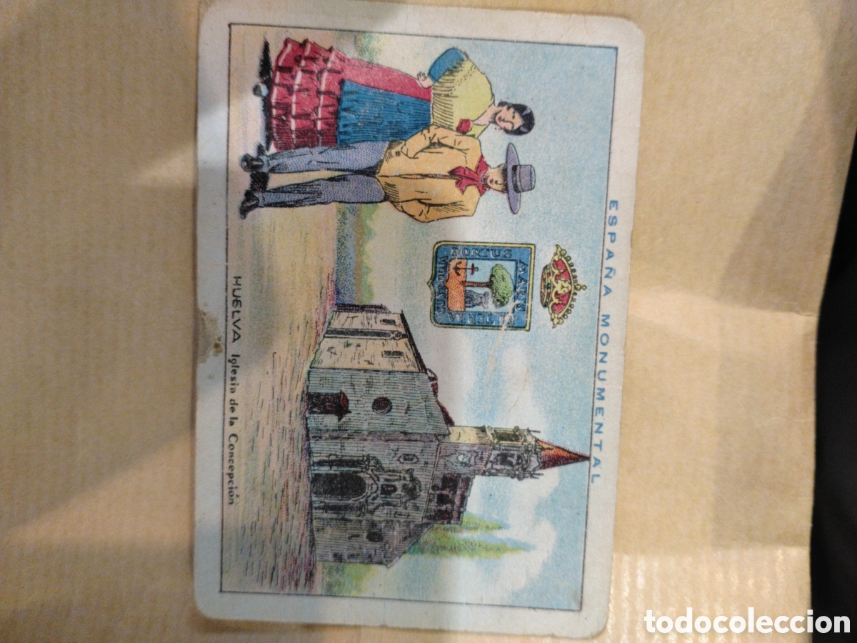 Coleccionismo cromos antiguos: ESPA&Ntilde;A MONUMENTAL-HUELVA IGLESIA DE LA CONCEPCI&Oacute;N-N 49-CHOCOLATES AMATLLER BARCELONA 19..