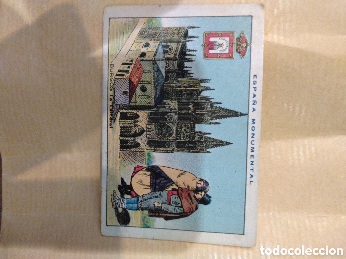 Coleccionismo cromos antiguos: ESPA&Ntilde;A MONUMENTAL-BURGOS LA CATEDRAL-N 39-CHOCOLATES AMATLLER BARCELONA 19..