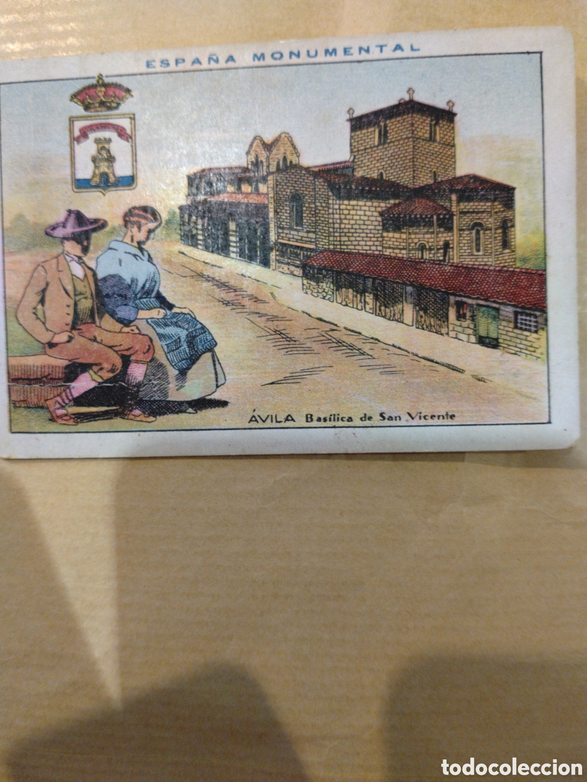 Coleccionismo cromos antiguos: ESPA&Ntilde;A MONUMENTAL-&Aacute;VILA BAS&Iacute;LICA DE SAN VICENTE-N 38-CHOCOLATES AMATLLER BARCELONA 19..