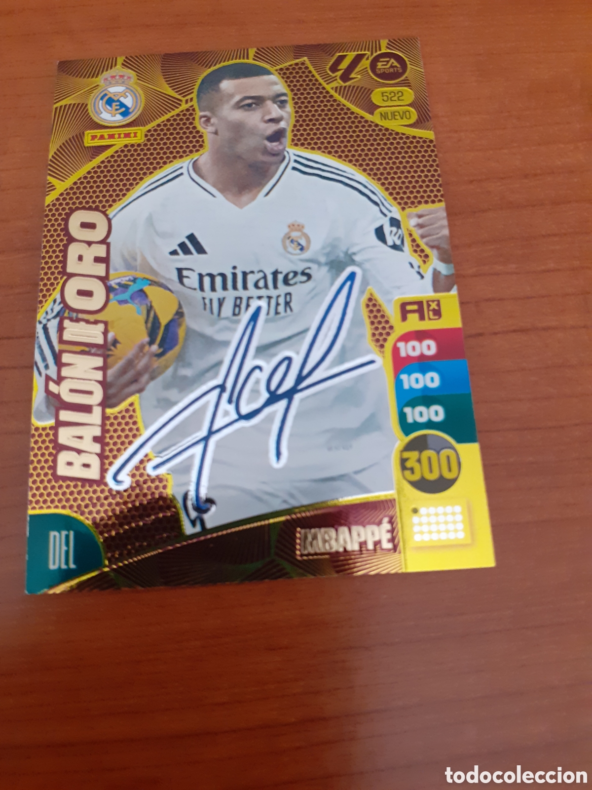 Coleccionismo cromos antiguos: PANINI ADRENALYN BALON DE ORO MBAPPE FIRMADO 2024 2025