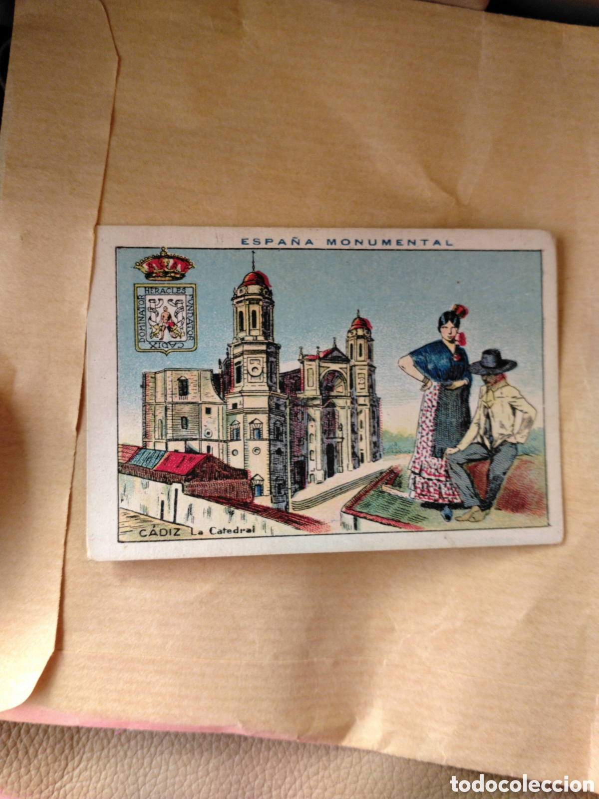 Coleccionismo cromos antiguos: ESPA&Ntilde;A MONUMENTAL-C&Aacute;DIZ LA CATEDRAL-N 14-CHOCOLATES AMATLLER BARCELONA 19..