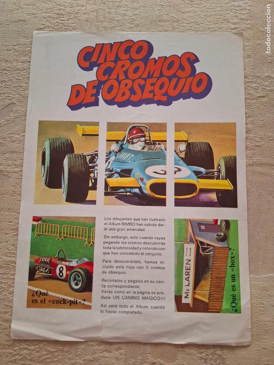 Collectionnisme Cartes &agrave; collectionner anciennes: HOJA OBSEQUIO CINCO CROMOS EL PORQU&Eacute; DE LAS COSAS 2 - BIMBO