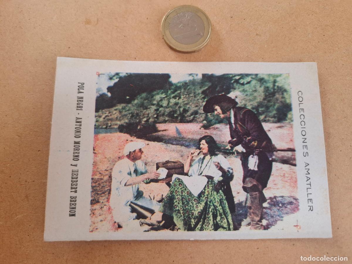Coleccionismo cromos antiguos: POLA NEGRI & ANTONIO MORENO & HERBERT BRENON - CHOCOLATE AMATLLER - SERIE C - ARTISTA N&ordm; 4 - N&Uacute;M. 17