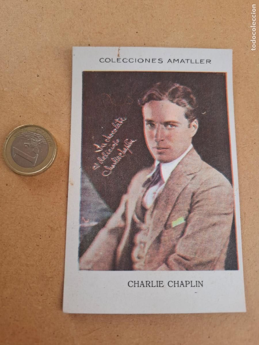 Coleccionismo cromos antiguos: CHARLIE CHAPLIN - CHOCOLATE AMATLLER - SERIE E - ARTISTA N&ordm; 8 - N&Uacute;M. 28