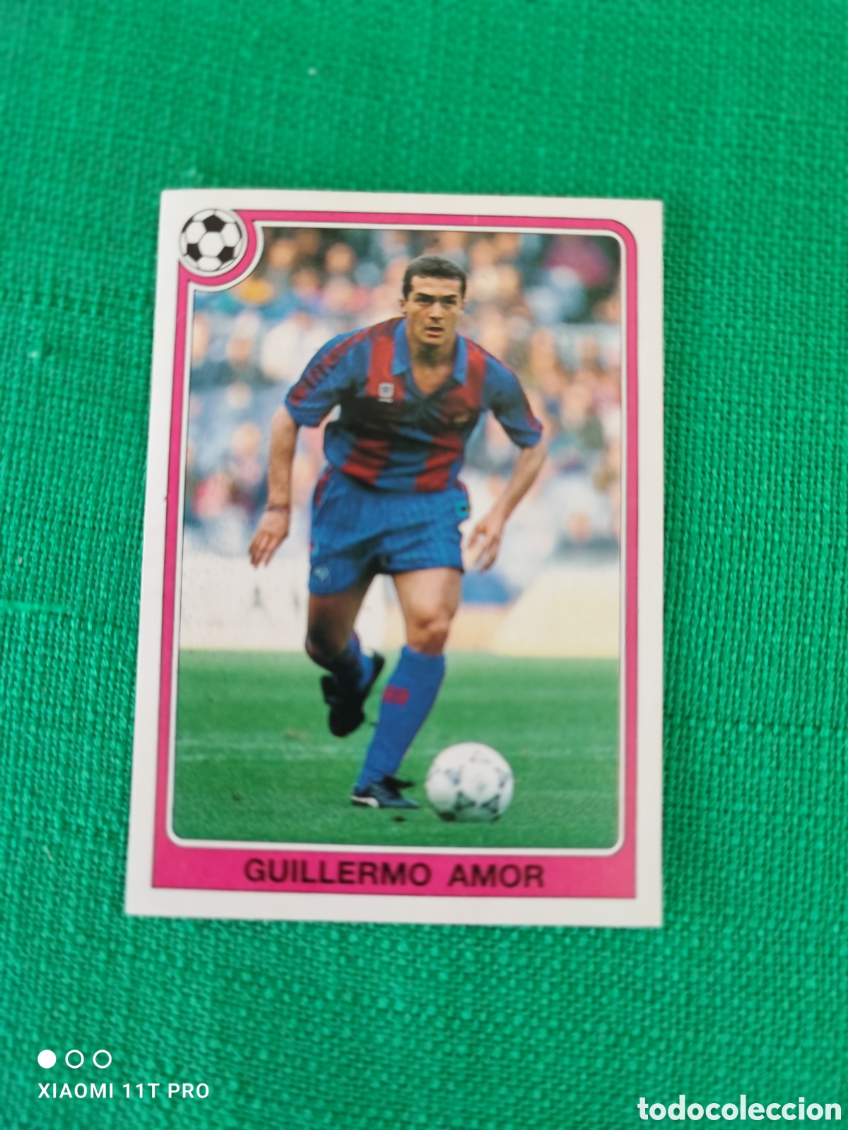 Coleccionismo cromos antiguos: Cromo Guillermo Amor, liga 92-93 n&deg;106.