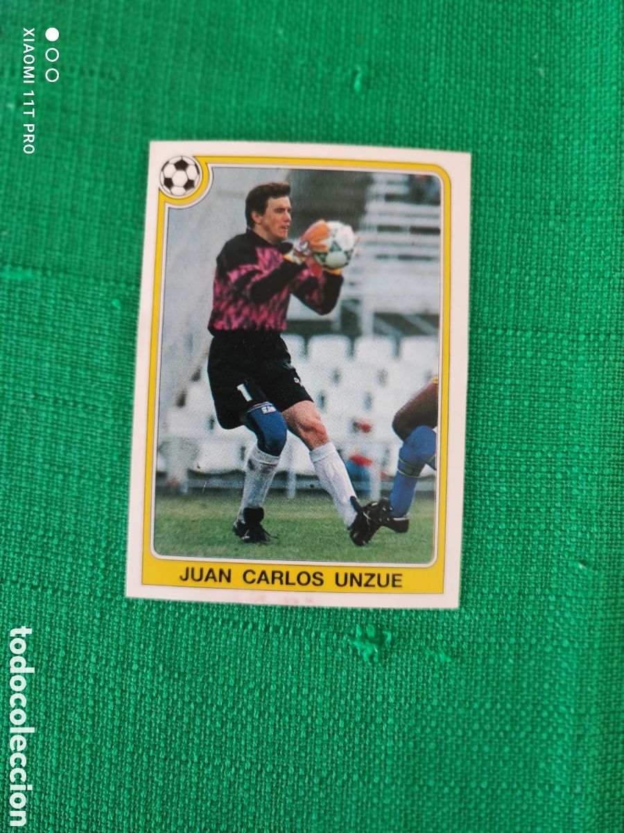 Coleccionismo cromos antiguos: Cromo de Juan Carlos Unzue liga 92-93 n&deg; 51.