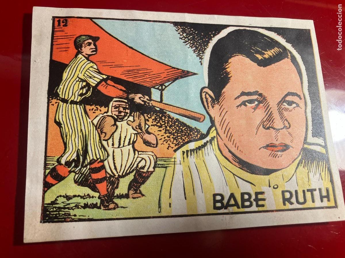 Coleccionismo cromos antiguos: BABE RUTH. CROMOS CULTURA BRUGUERA Y GATO NEGRO. A&ntilde;os 40
