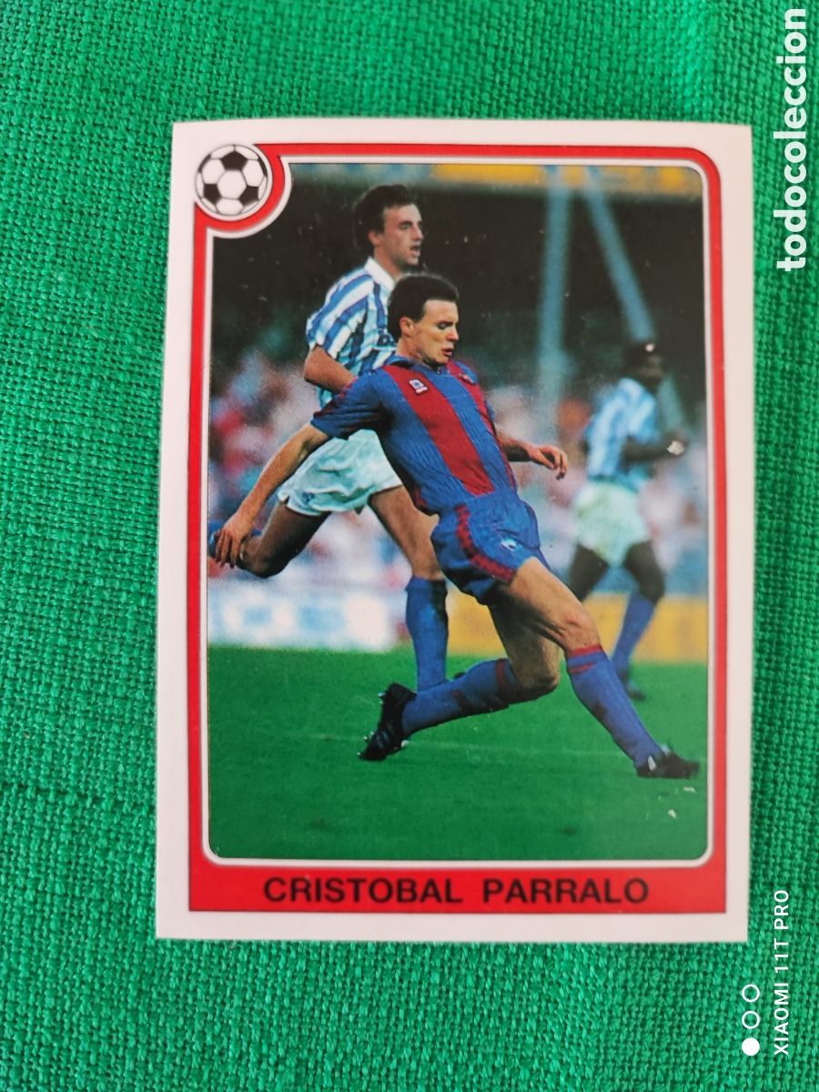 Coleccionismo cromos antiguos: Cromo de Crist&oacute;bal Parralo liga 92-93 n&deg; 61.