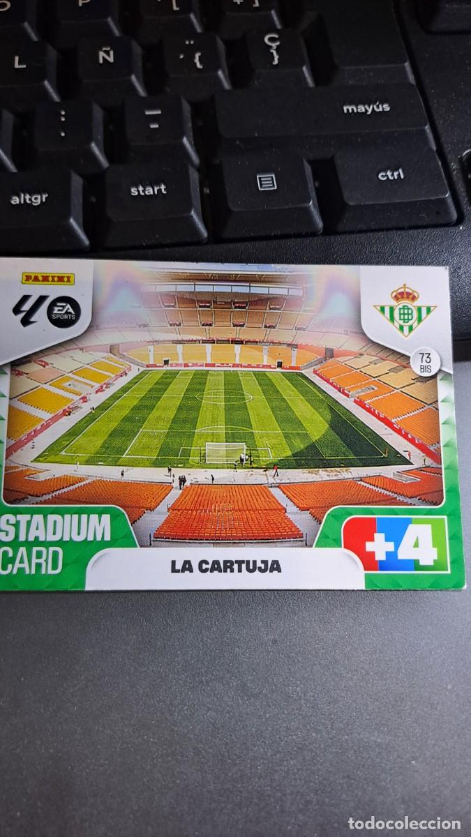 Coleccionismo cromos antiguos: ADRENALYN XL ESTADIO STADIUM LA CARTUJA 73 BIS BETIS CROMO LIGA 2025 2026 25 26 PANINI