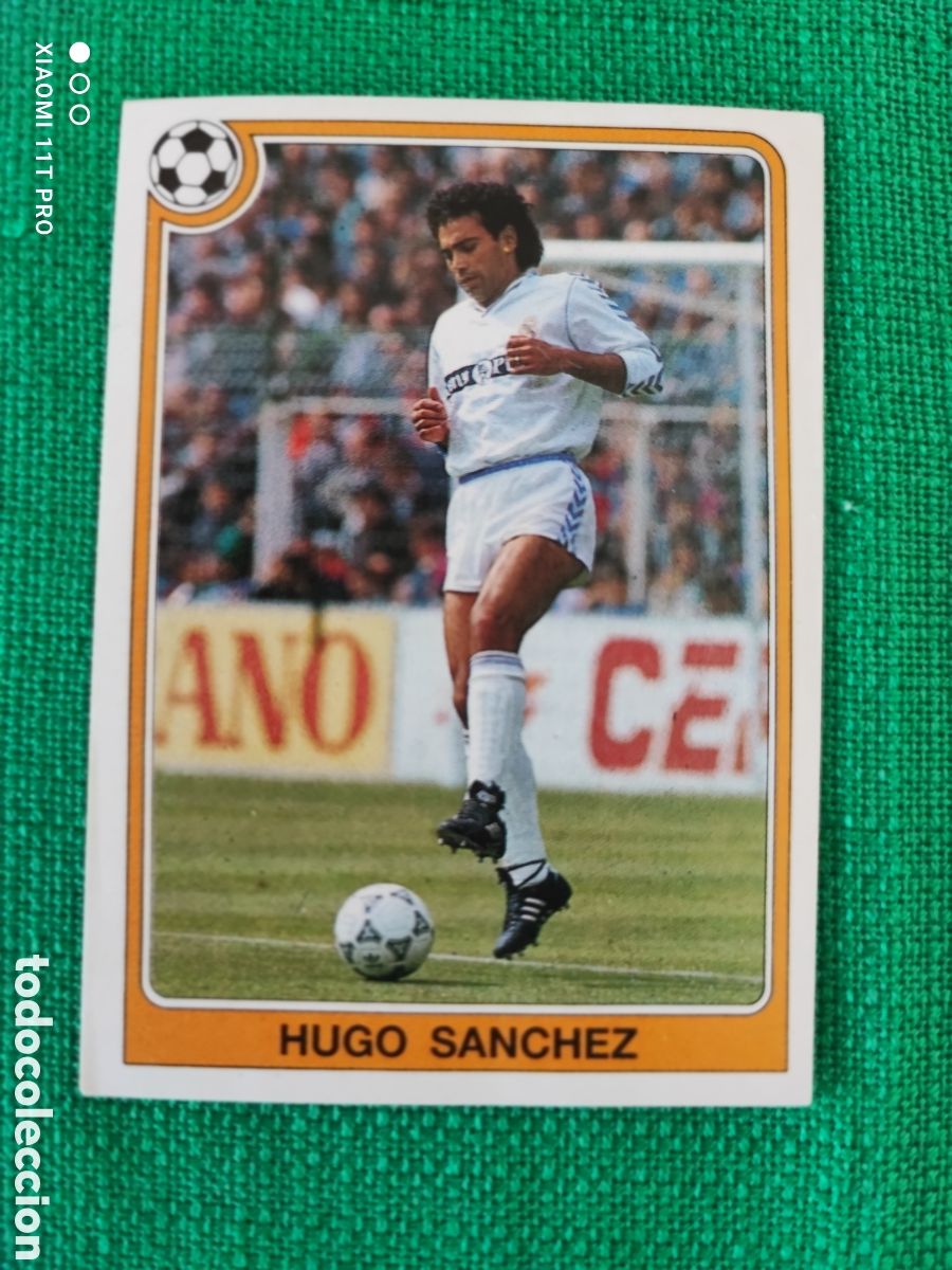 Coleccionismo cromos antiguos: Cromo de Hugo S&aacute;nchez liga 92-93 n&deg; 177.