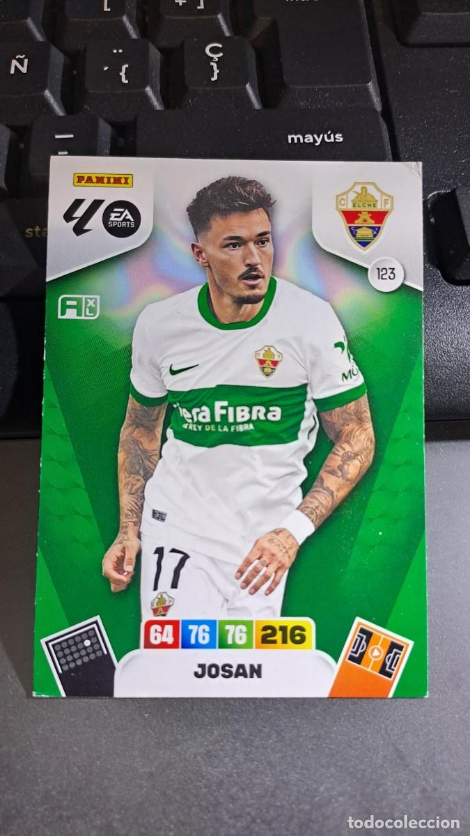 Coleccionismo cromos antiguos: ADRENALYN XL JOSAN 123 ELCHE CROMO LIGA 2025 2026 25 26 PANINI