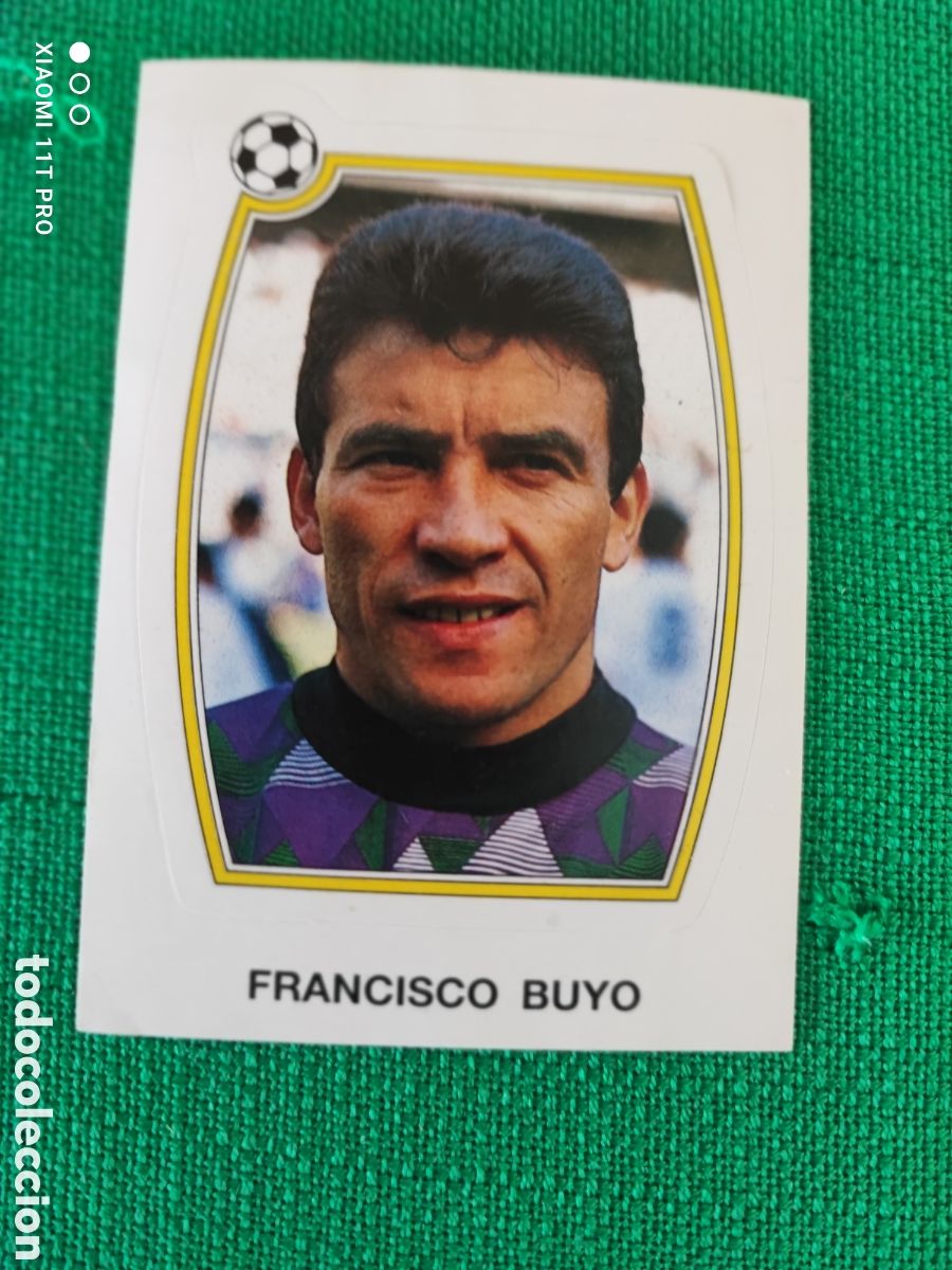 Coleccionismo cromos antiguos: Cromo de Francisco Buyo liga 92-93 n&deg; 44.