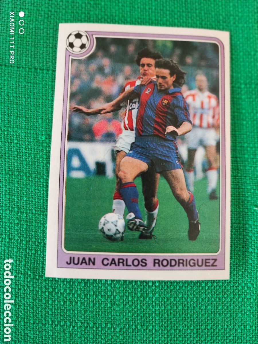 Coleccionismo cromos antiguos: Cromo de Juan Carlos Rodr&iacute;guez liga 92-93 n&deg; 98.