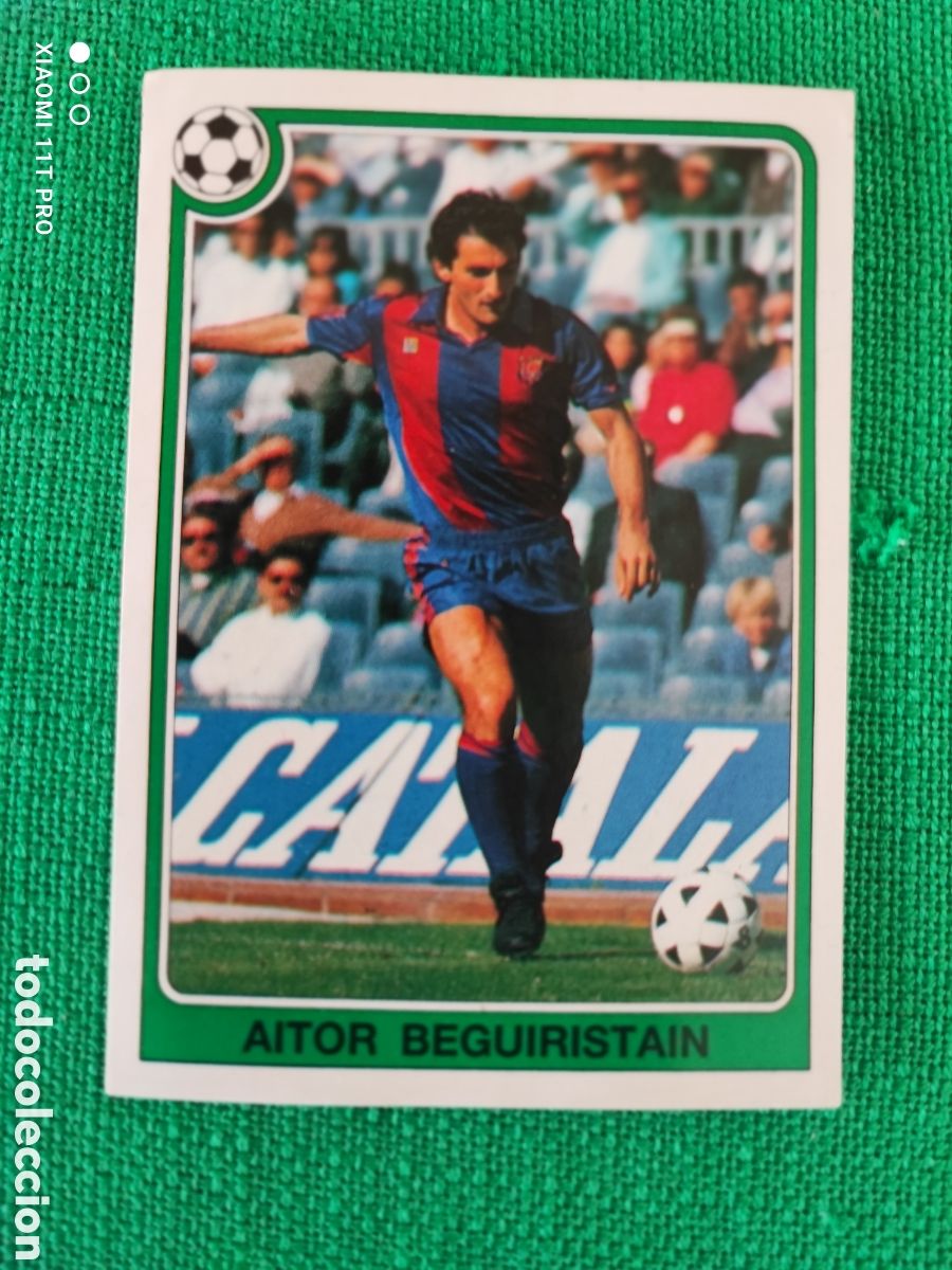Coleccionismo cromos antiguos: Cromo de Aitor Beguiristain liga 92-93 n&deg; 147.