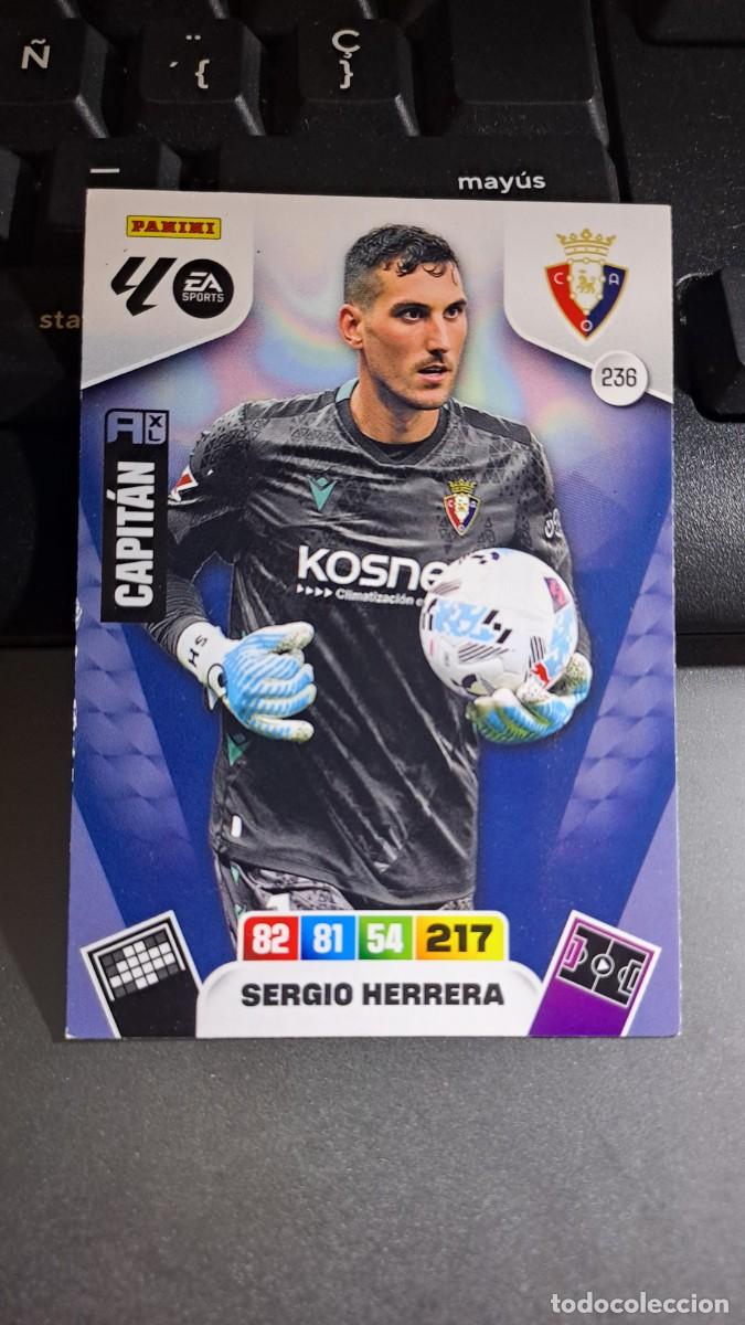 Coleccionismo cromos antiguos: ADRENALYN XL SERGIO HERRERA 236 OSASUNA CROMO LIGA 2025 2026 25 26 PANINI