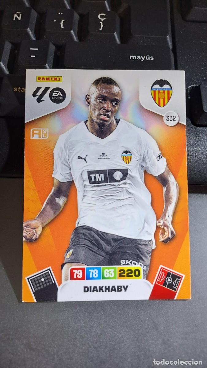 Coleccionismo cromos antiguos: ADRENALYN XL DIAKHABY 332 VALENCIA CROMO LIGA 2025 2026 25 26 PANINI