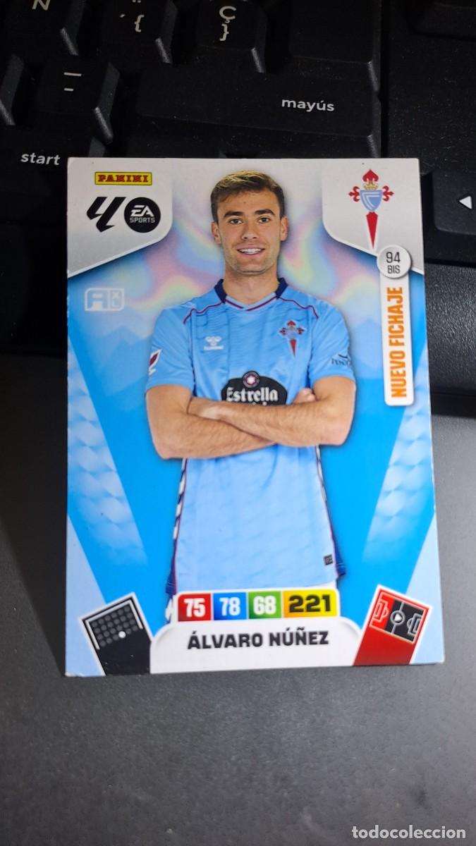 Coleccionismo cromos antiguos: ADRENALYN XL ALVARO NU&Ntilde;EZ 94 BIS NUEVO FICHAJE CELTA DE VIGO CROMO LIGA 2025 2026 25 26 PANINI