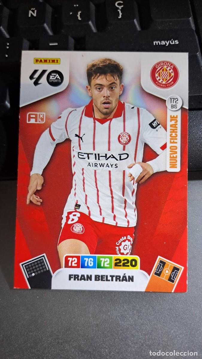 Coleccionismo cromos antiguos: ADRENALYN XL FRAN BELTRAN 172 BIS NUEVO FICHAJE GIRONA CROMO LIGA 2025 2026 25 26 PANINI