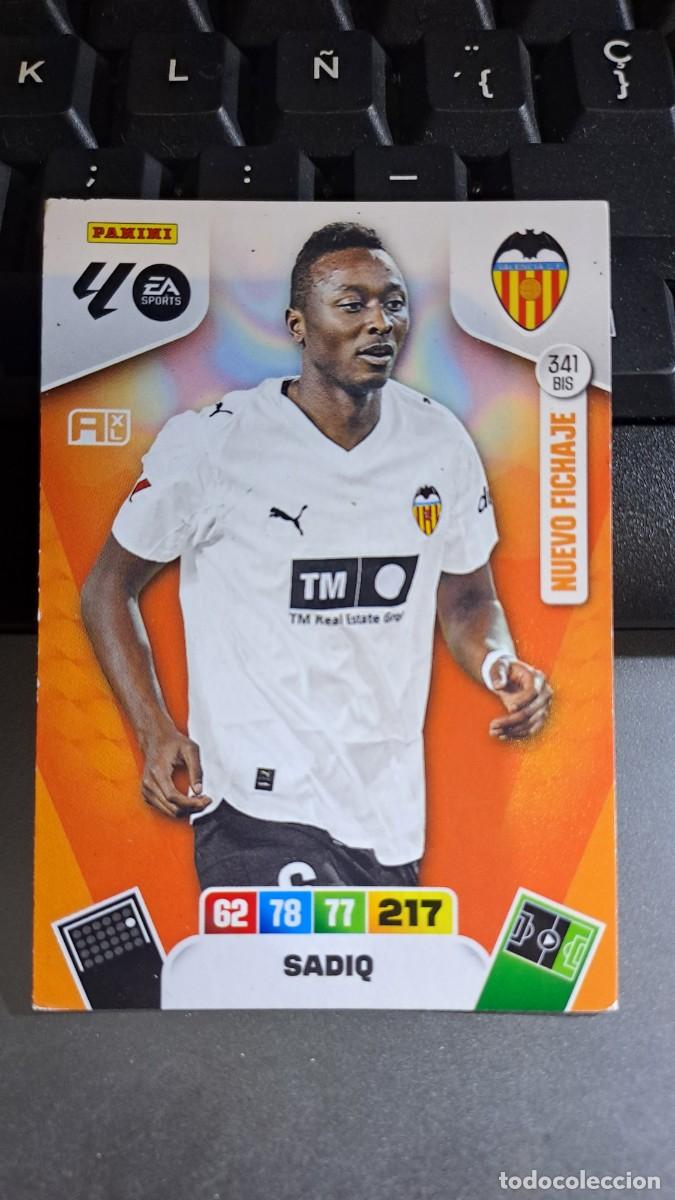 Coleccionismo cromos antiguos: ADRENALYN XL SADIQ 341 BIS NUEVO FICHAJE VALENCIA CROMO LIGA 2025 2026 25 26 PANINI