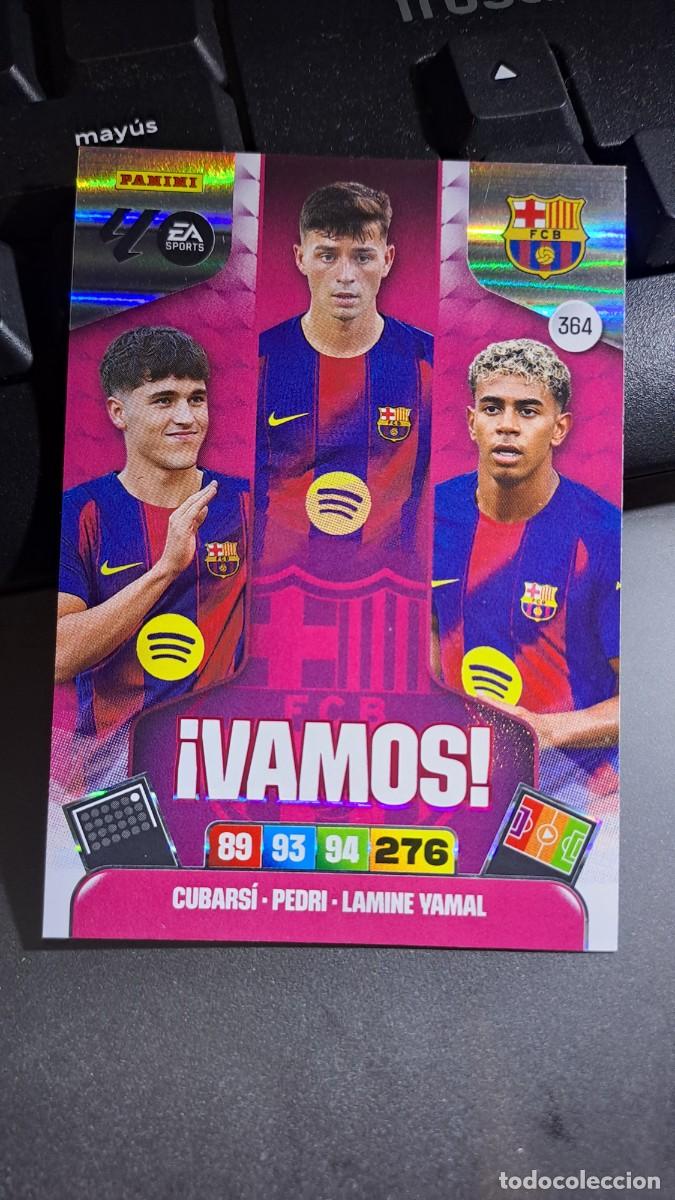Coleccionismo cromos antiguos: ADRENALYN XL LAMINE YAMAL PEDRI CUBARSI 364 VAMOS 364 BARCELONA CROMO LIGA 2025 2026 25 26 PANINI