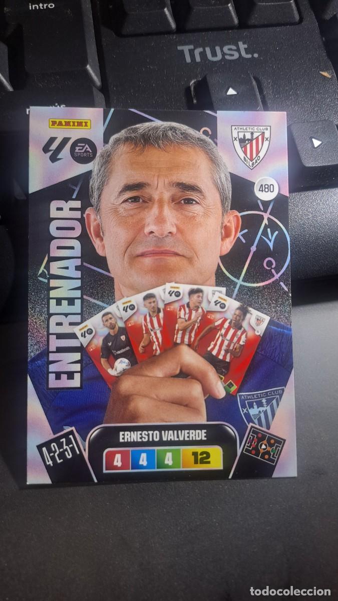 Coleccionismo cromos antiguos: ADRENALYN XL ERNESTO VALVERDE 480 ENTRENADOR ATHLETIC CLUB BILBAO CROMO LIGA 2025 2026 25 26 PANINI