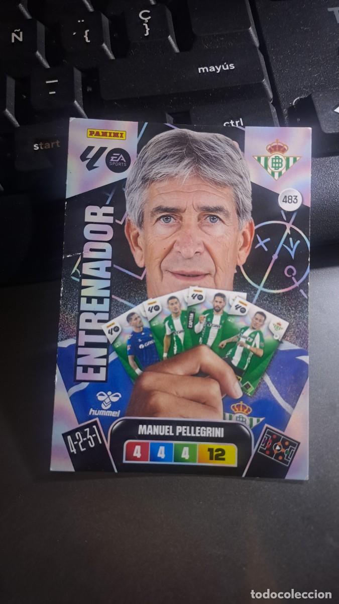 Coleccionismo cromos antiguos: ADRENALYN XL MANUEL PELLEGRINI 483 ENTRENADOR BETIS CROMO LIGA 2025 2026 25 26 PANINI
