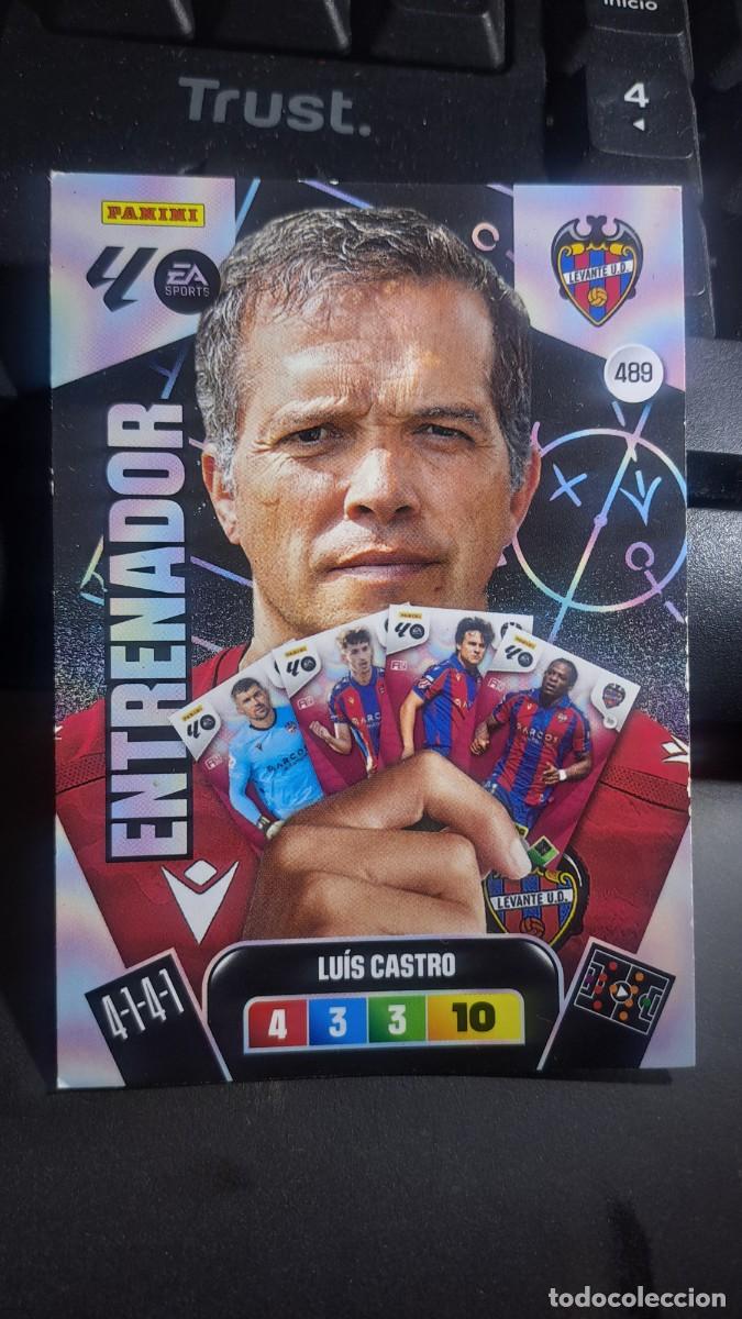 Coleccionismo cromos antiguos: ADRENALYN XL LUIS CASTRO 489 ENTRENADOR LEVANTE CROMO LIGA 2025 2026 25 26 PANINI