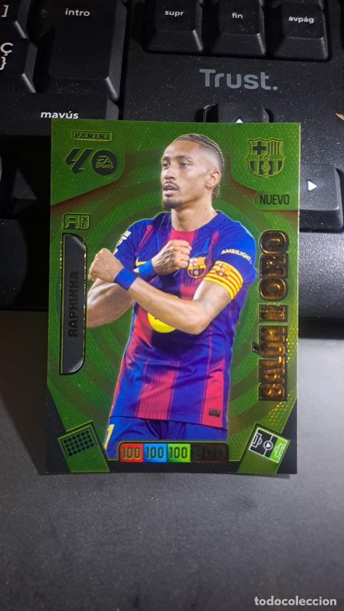 Coleccionismo cromos antiguos: ADRENALYN XL RAPHINHA NUEVO BALON DE ORO BARCELONA CROMO LIGA 2025 2026 25 26 PANINI