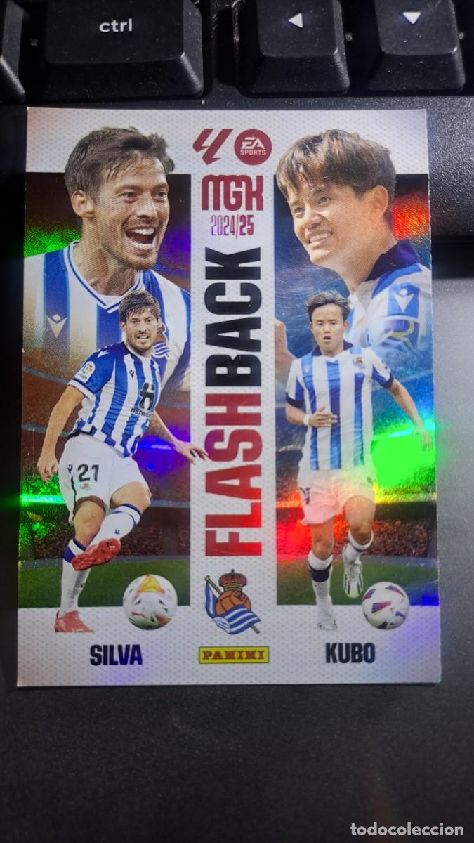 Coleccionismo cromos antiguos: MEGACRACKS SILVA KUBO FLASHBACK 431 FLASH BACK REAL SOCIEDAD CROMO LIGA 2024 2025 24 25 MGK PANINI