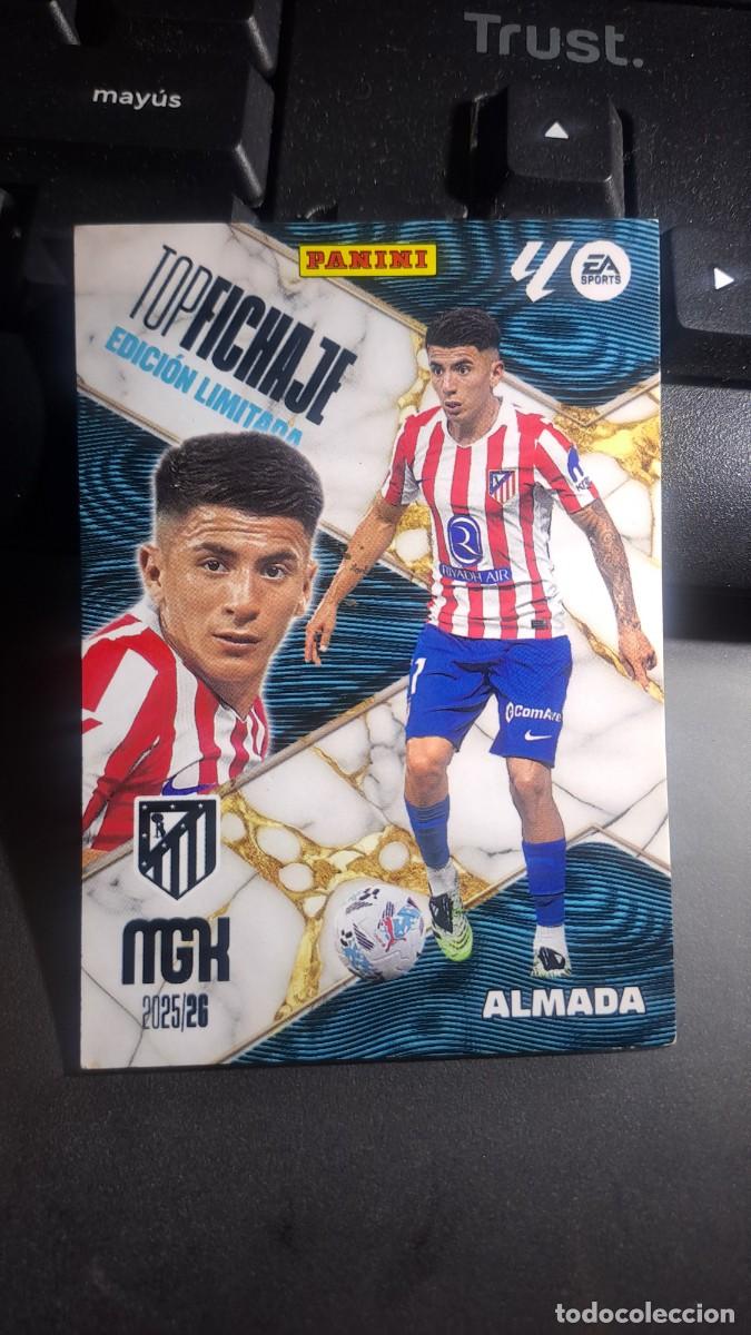 Coleccionismo cromos antiguos: MEGACRACKS ALMADA TOP FICHAJE EDICION LIMITADA ATLETICO DE MADRID LIGA 2025 2026 25 26 MGK PANINI