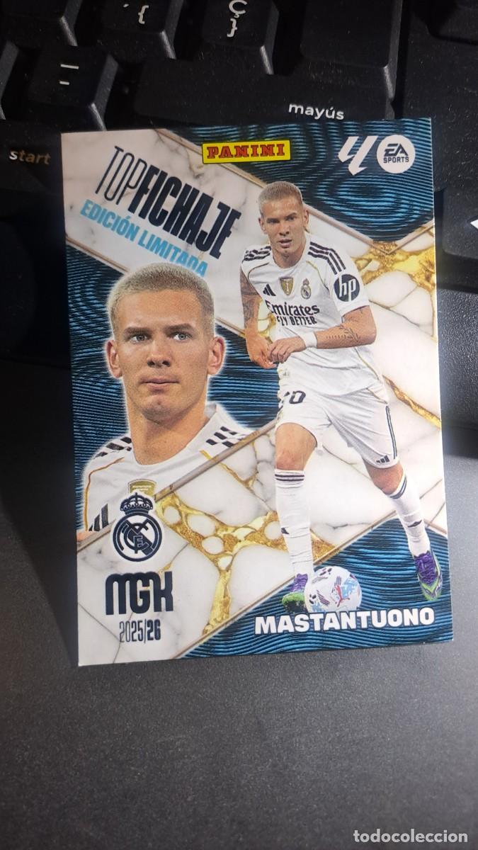 Coleccionismo cromos antiguos: MEGACRACKS MASTANTUONO TOP FICHAJE EDICION LIMITADA REAL MADRID LIGA 2025 2026 25 26 MGK PANINI