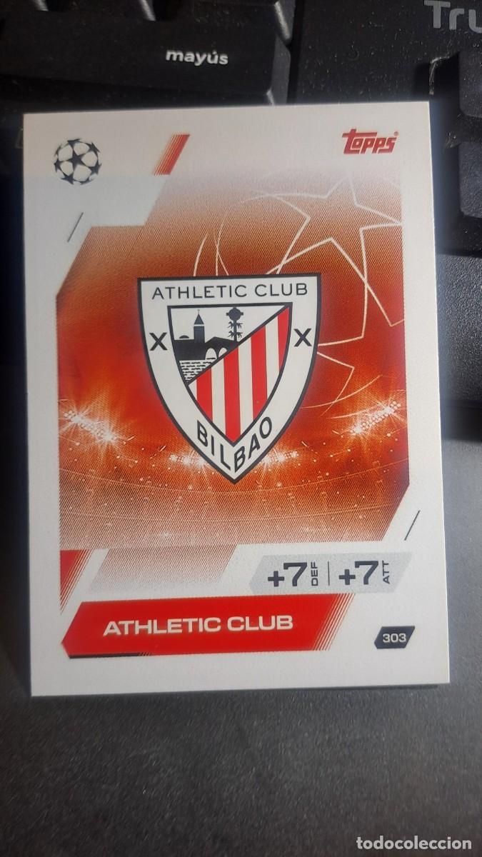 Coleccionismo cromos antiguos: CROMO ESCUDO ATHLETIC CLUB DE BILBAO 303 CHAMPIONS LEAGUE MATCH ATTAX 2025 2026 25 26 TOPPS