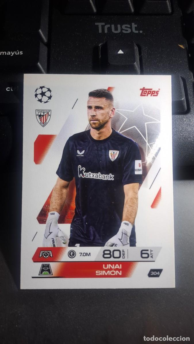 Coleccionismo cromos antiguos: CROMO UNAI SIMON 304 ATHLETIC CLUB DE BILBAO CHAMPIONS LEAGUE MATCH ATTAX 2025 2026 25 26 TOPPS