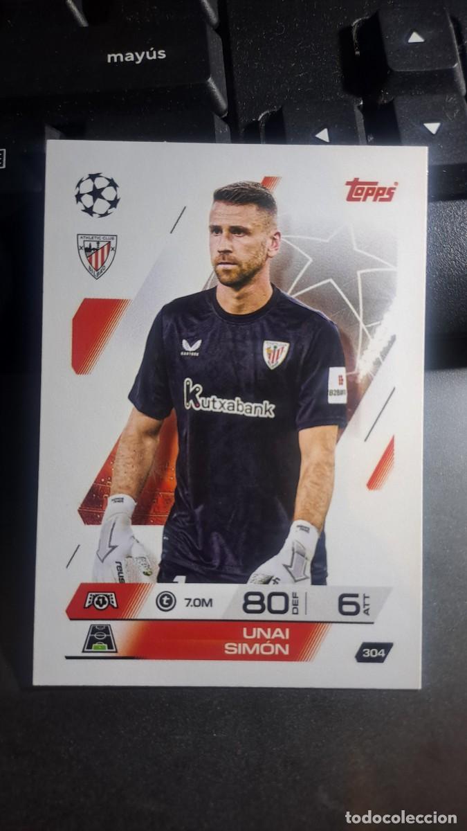 Coleccionismo cromos antiguos: CROMO UNAI SIMON 304 ATHLETIC CLUB DE BILBAO CHAMPIONS LEAGUE MATCH ATTAX 2025 2026 25 26 TOPPS