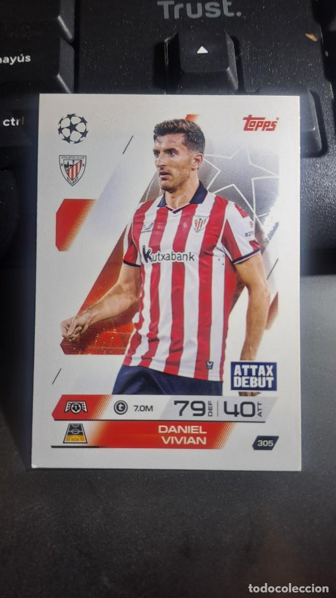 Coleccionismo cromos antiguos: CROMO DANIEL VIVIAN 305 ATHLETIC CLUB BILBAO CHAMPIONS LEAGUE MATCH ATTAX 2025 2026 25 26 TOPPS