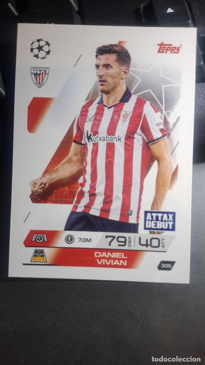 Coleccionismo cromos antiguos: CROMO DANIEL VIVIAN 305 ATHLETIC CLUB BILBAO CHAMPIONS LEAGUE MATCH ATTAX 2025 2026 25 26 TOPPS