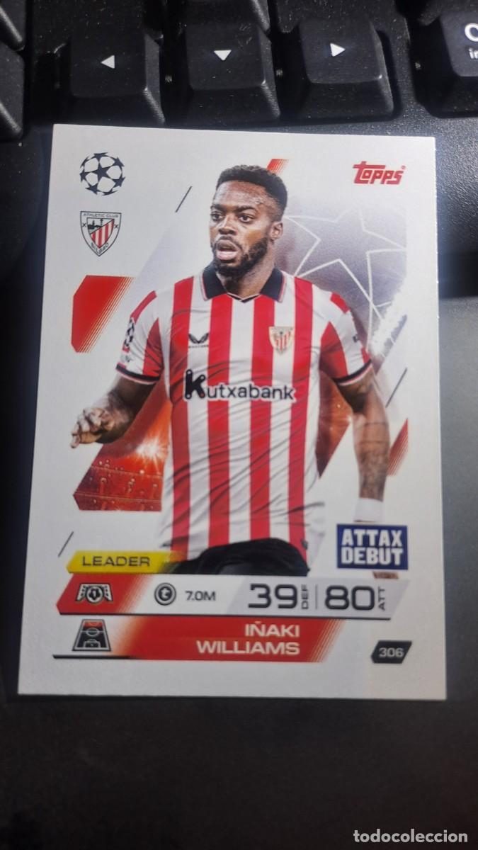Coleccionismo cromos antiguos: CROMO I&Ntilde;AKI WILLIAMS 306 ATHLETIC CLUB DE BILBAO CHAMPIONS LEAGUE MATCH ATTAX 2025 2026 25 26 TOPPS