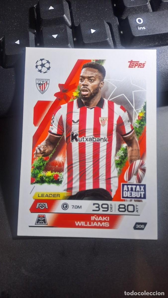 Coleccionismo cromos antiguos: CROMO I&Ntilde;AKI WILLIAMS 306 ATHLETIC CLUB DE BILBAO CHAMPIONS LEAGUE MATCH ATTAX 2025 2026 25 26 TOPPS