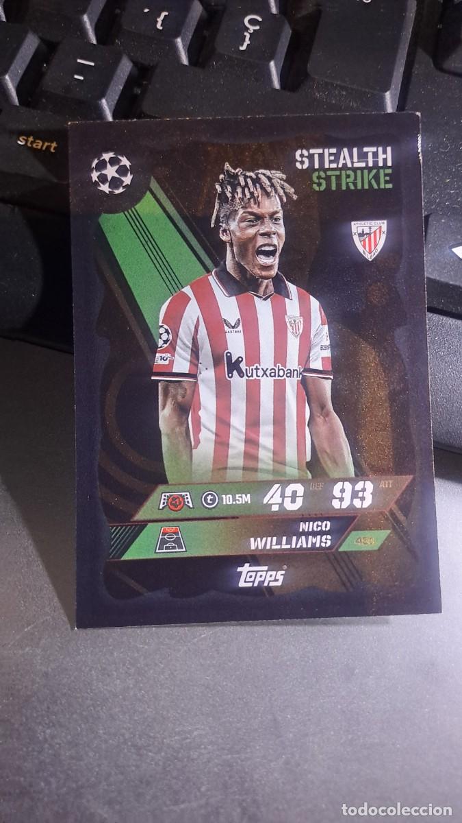Coleccionismo cromos antiguos: CROMO NICO WILLIAMS 451 ATHLETIC CLUB BILBAO STEALTH STRIKE MATCH ATTAX 2025 2026 25 26 TOPPS