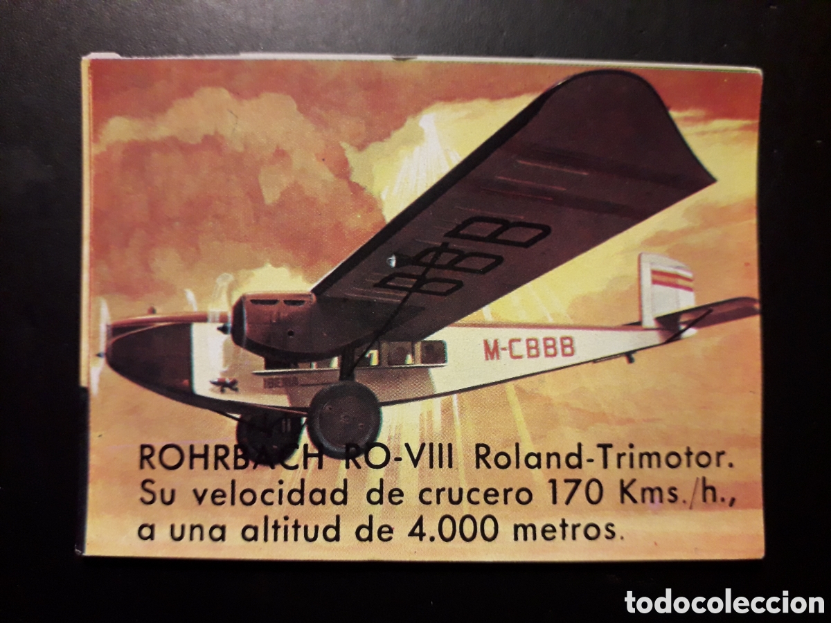 Coleccionismo cromos antiguos: ROHBACH RO VIII, VOLAR Y SABER, BIMBO 1974 N&deg; 6 SIN PEGAR PEDIDO M&Iacute;NIMO 3&euro;.