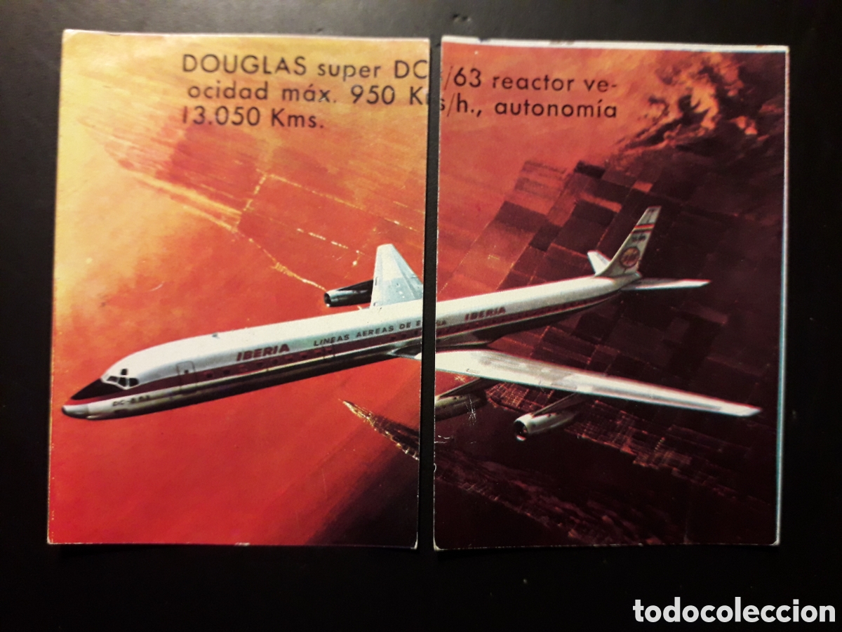 Coleccionismo cromos antiguos: DOUGLAS SUPER DC 8, VOLAR Y SABER, BIMBO 1974 N&deg; 17 Y 18 SIN PEGAR PEDIDO M&Iacute;NIMO 3&euro;