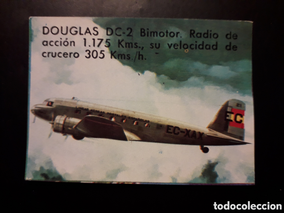 Coleccionismo cromos antiguos: DOUGLAS DC 2, VOLAR Y SABER, BIMBO 1974 N&deg; 11 SIN PEGAR PEDIDO M&Iacute;NIMO 3&euro;